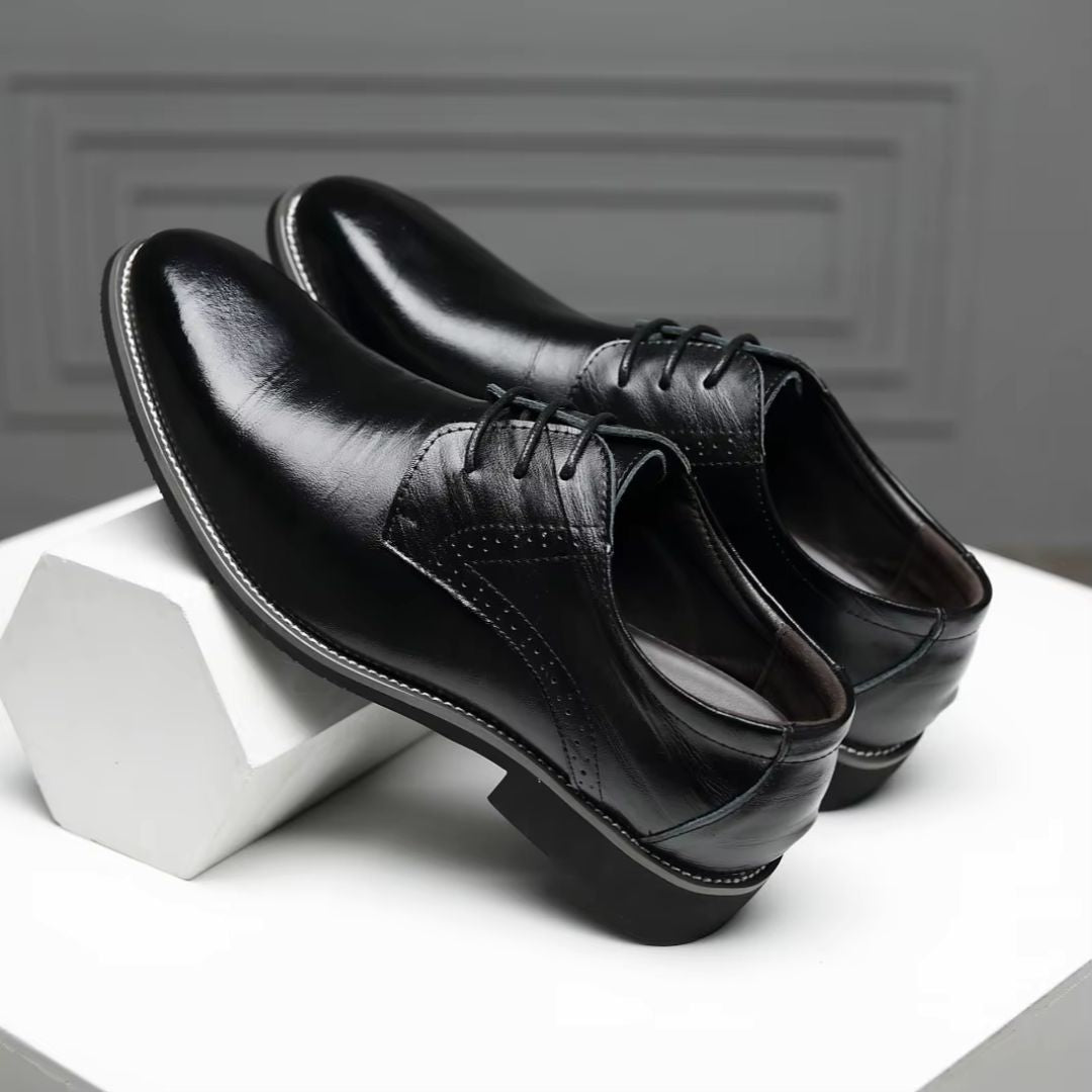 2025 Benri Choice|牛革使用・ラウンドトゥ レースアップシューズ(25〜28cm)ビジネス&フォーマル対応