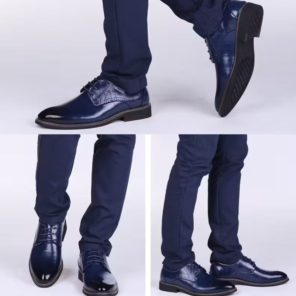 2025 Benri Choice｜牛革使用・ラウンドトゥ レースアップシューズ（25〜28cm）ビジネス＆フォーマル対応