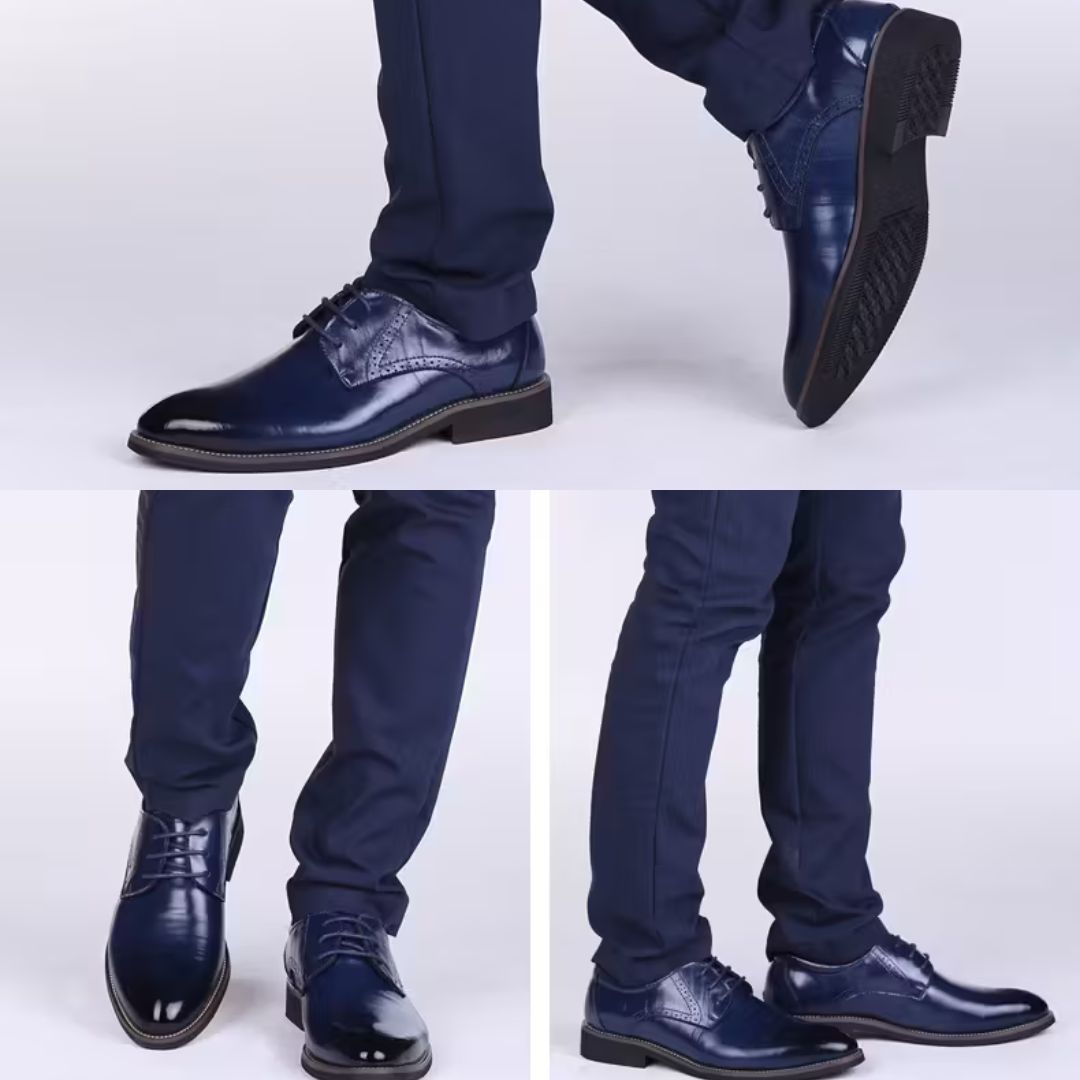 2025 Benri Choice｜牛革使用・ラウンドトゥ レースアップシューズ（25〜28cm）ビジネス＆フォーマル対応