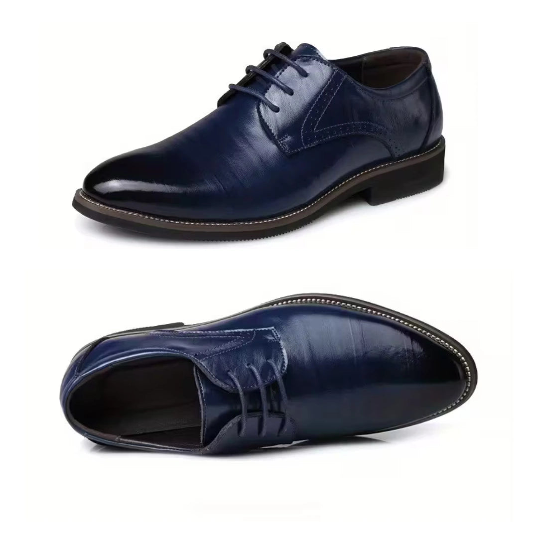 2025 Benri Choice｜牛革使用・ラウンドトゥ レースアップシューズ（25〜28cm）ビジネス＆フォーマル対応