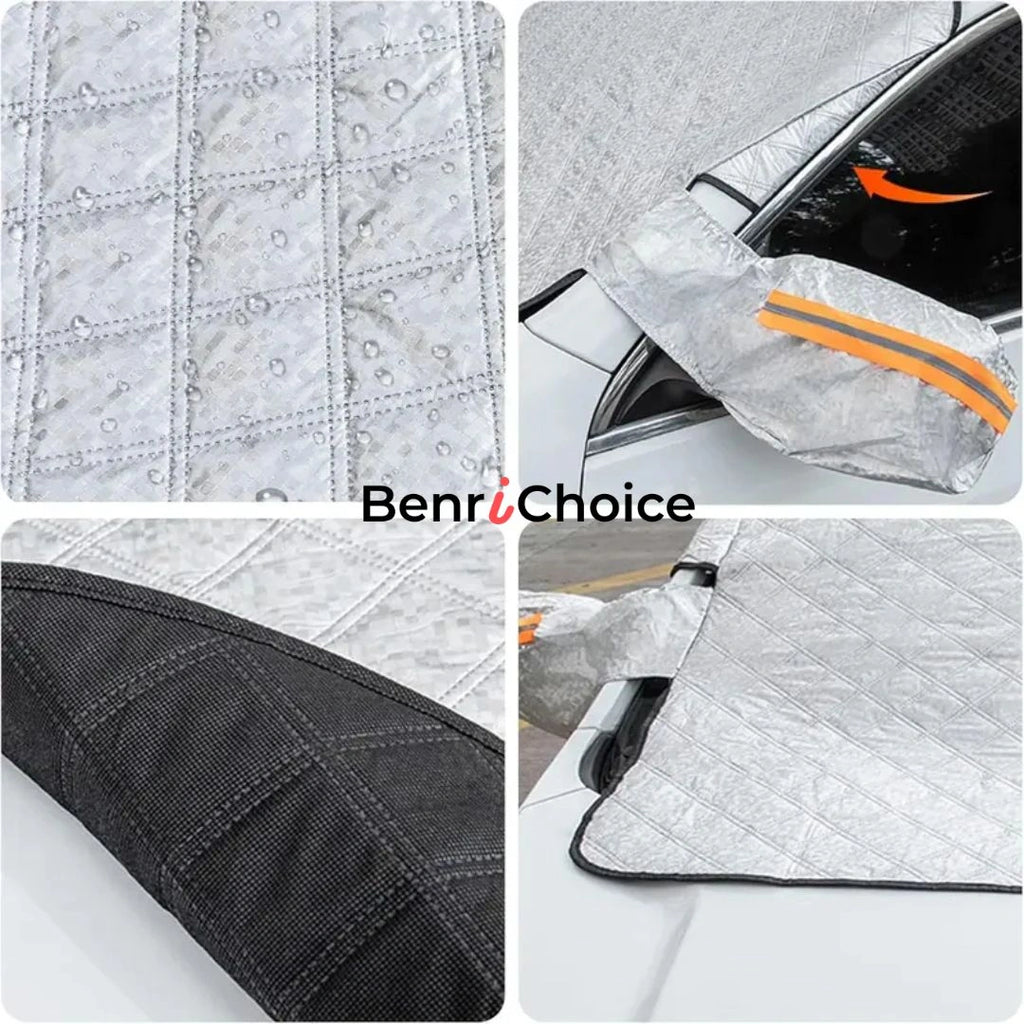 Benri Choice™ 車用 マグネット式 フロントガラス雪よけカバー｜凍結防止・防雪・防寒対策
