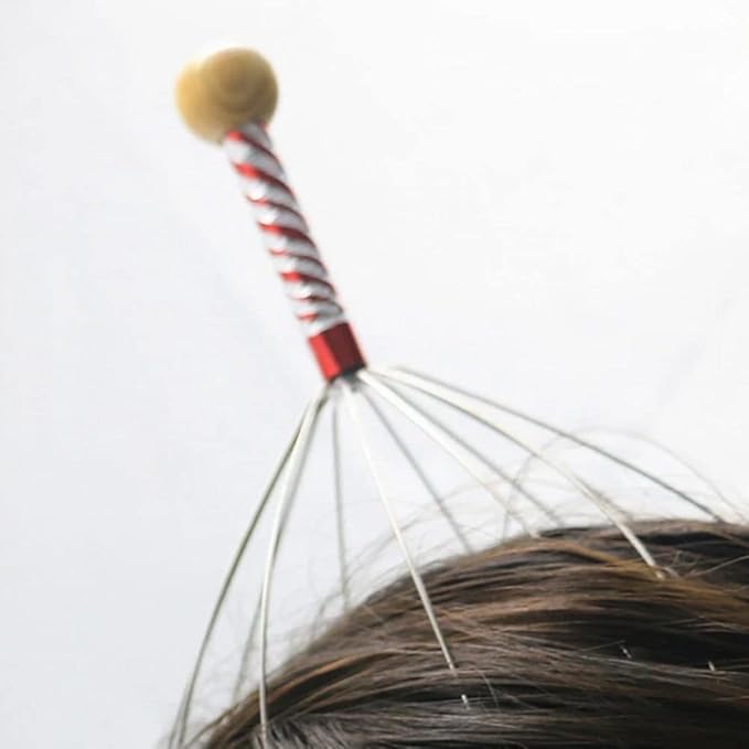 タコ型頭皮マッサージャー