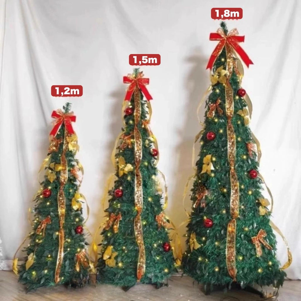 折りたたみ式クリスマスツリー｜120cm / 150cm / 180cm簡単1分セットアップ｜送料無料