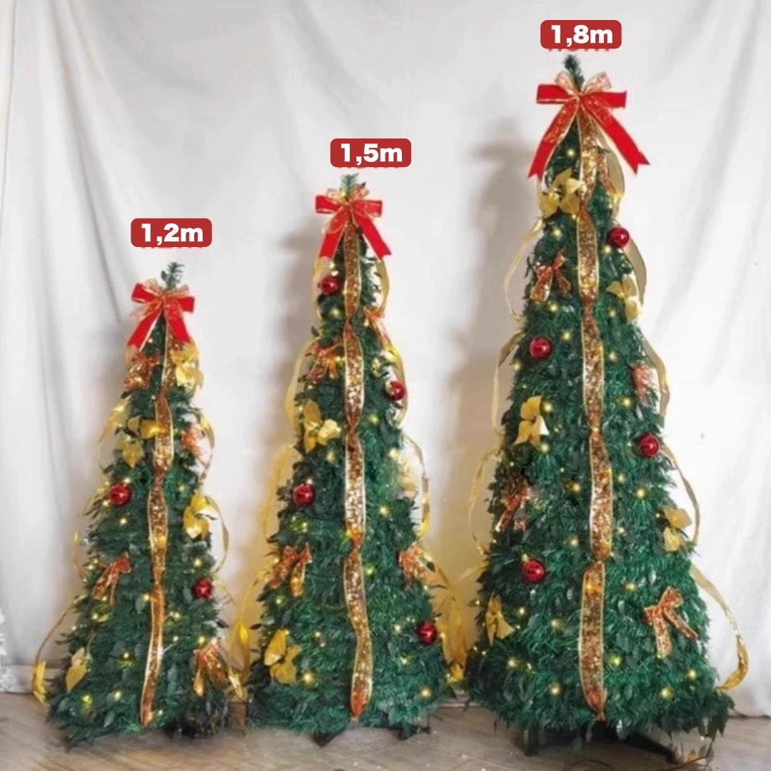 折りたたみ式クリスマスツリー｜120cm / 150cm / 180cm簡単1分セットアップ｜送料無料