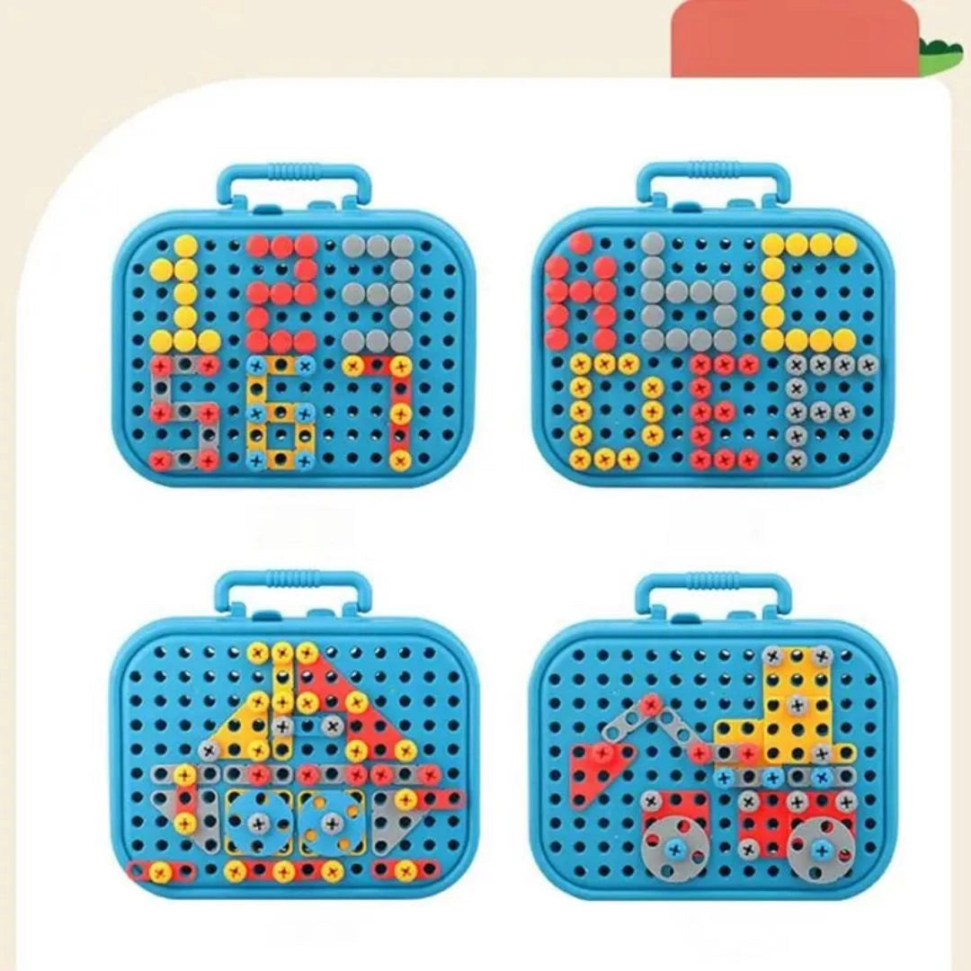 Benri Choice™ 遊びながら組み立てを学べる こども用 電動ドリル付き 組み立てツール知育セット