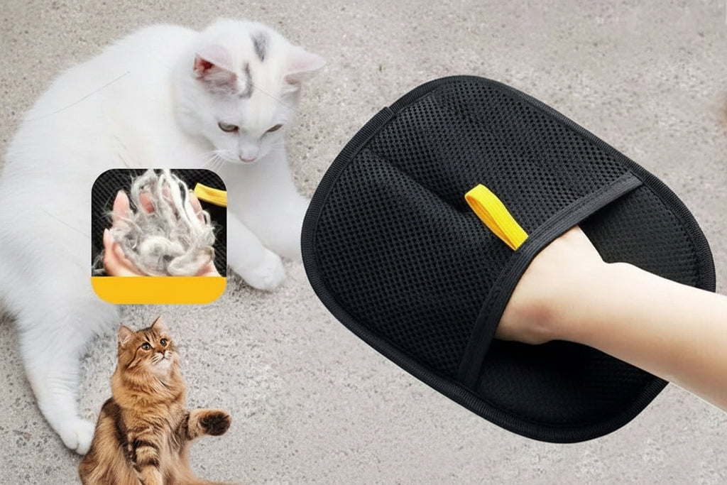 静電気でサッと取れる！ペット抜け毛取りグローブ｜ソファ・服・カーペット対応