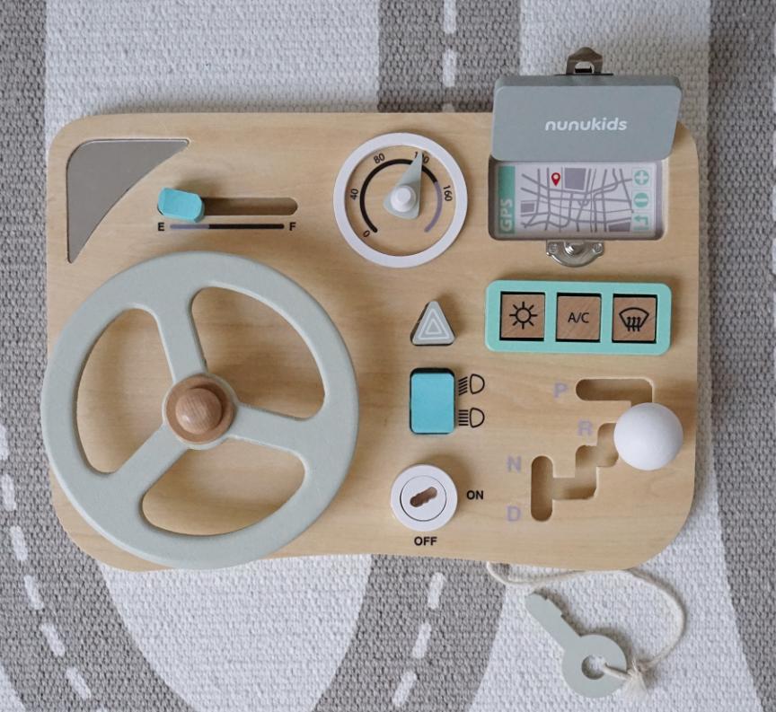 モンテッソーリ 木製ビジーボード｜0〜3歳 知育・指先トレーニングおもちゃ