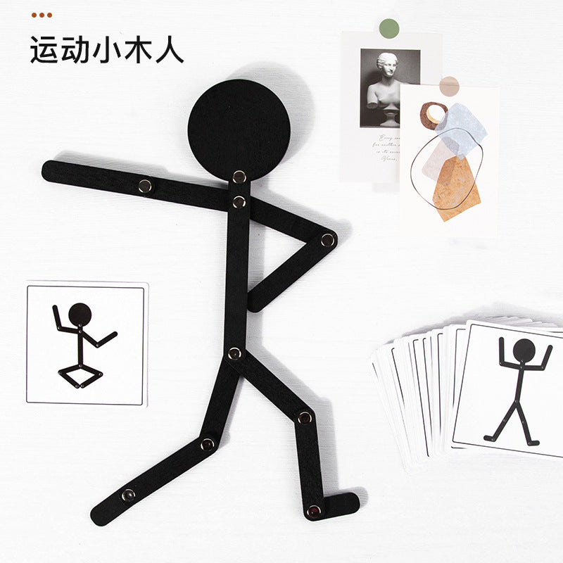 木製 ポーズまねっこ人形｜4〜6歳 創造力・集中力 知育おもちゃ