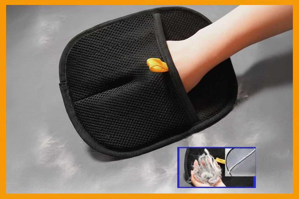 静電気でサッと取れる！ペット抜け毛取りグローブ｜ソファ・服・カーペット対応