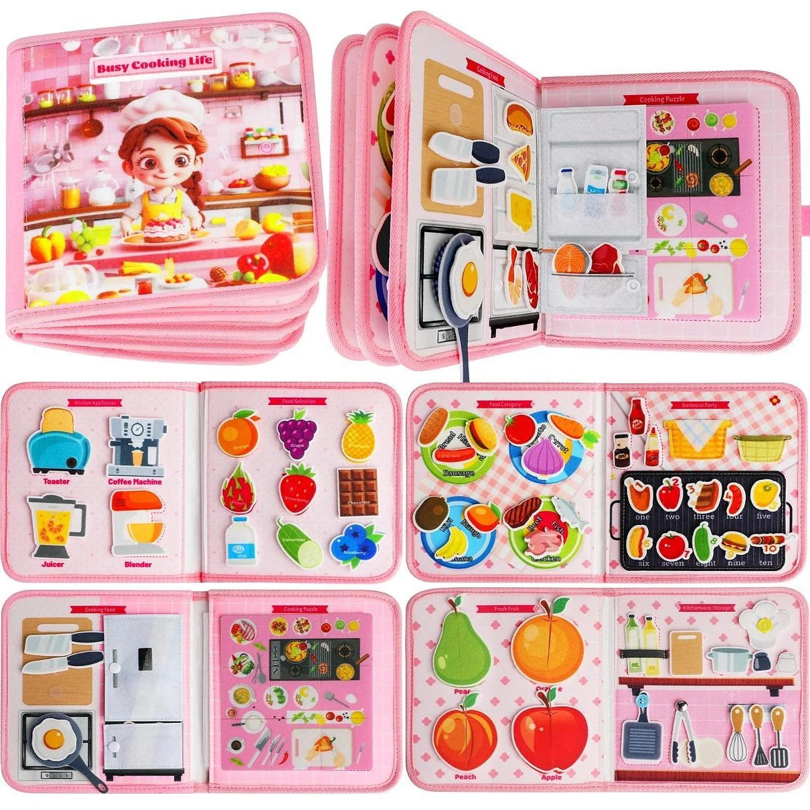 知育フェルトブック（おでかけ用 静かなおもちゃ）