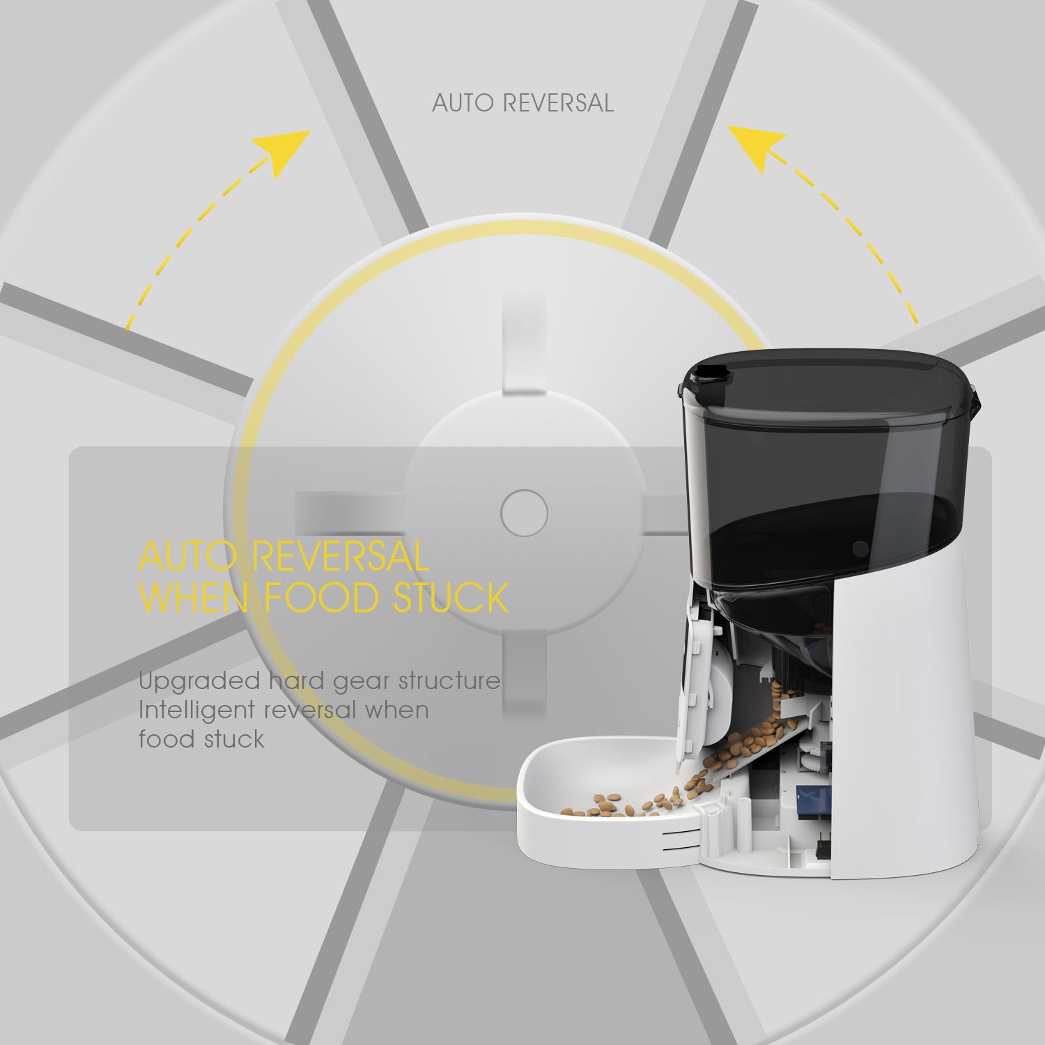 スマホで管理！犬・猫用自動給餌器 6L