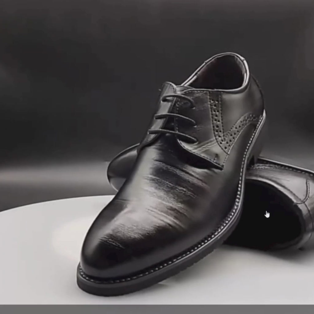 2025 Benri Choice｜牛革使用・ラウンドトゥ レースアップシューズ（25〜28cm）ビジネス＆フォーマル対応